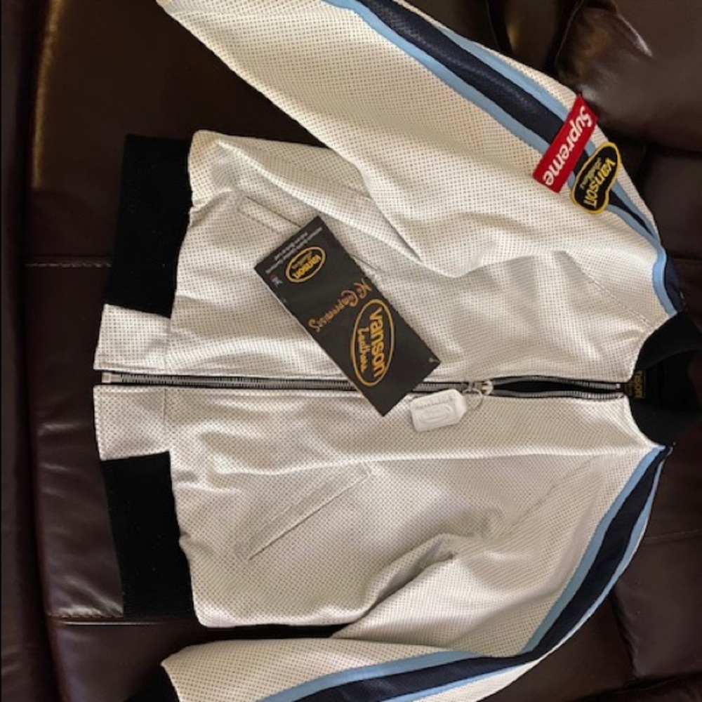 Supreme Vanson Leathers Perforated Bomber Jacket